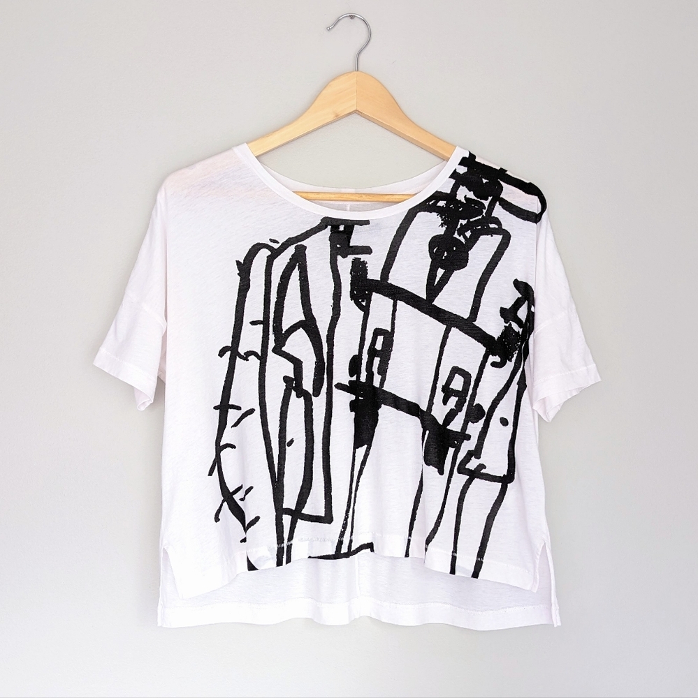 🇵🇹 Rag & Bone Oversized Crop Cotton T Shirt Made In Portugal